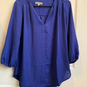 Blue Womens Professional Blouse - Medium